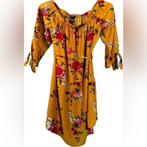 Rue21 mustard floral dress. Excellent condition! Women’s size Large